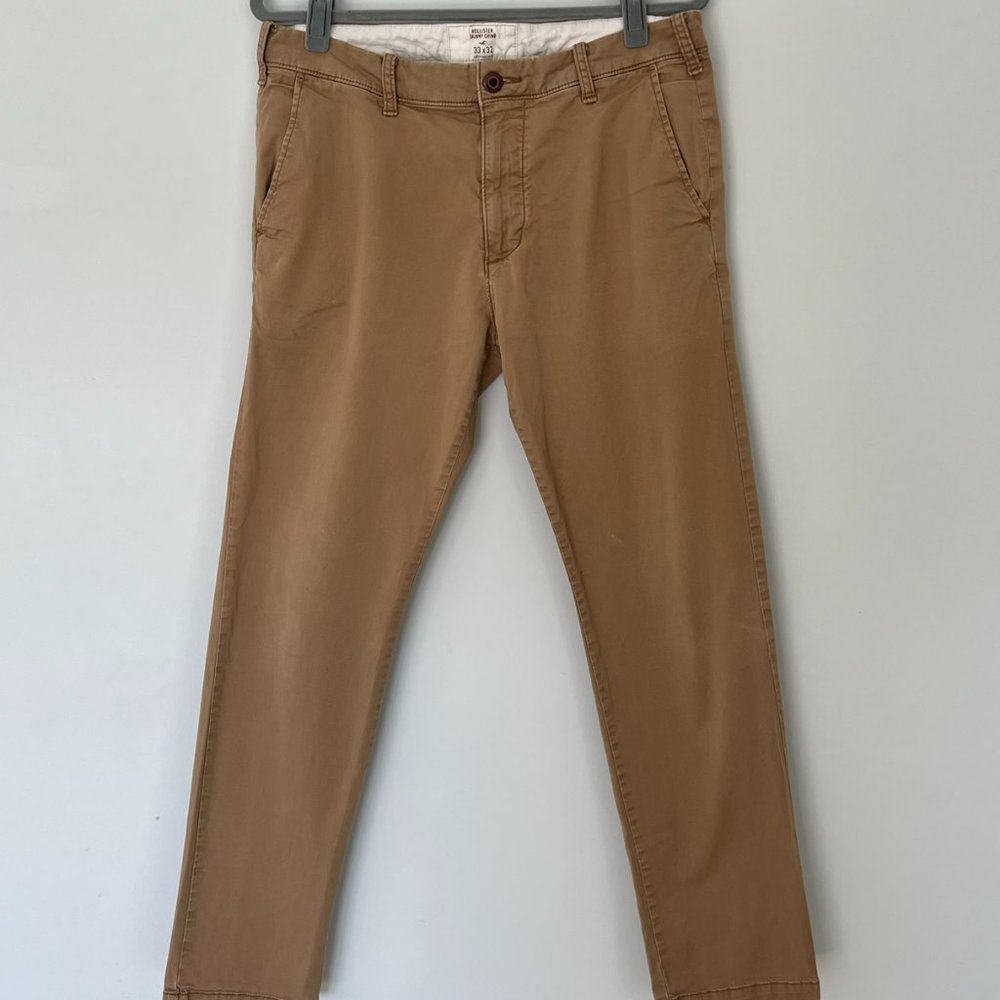 Hollister Skinny Chino dark khaki size 33x32 - Picture 2 of 3